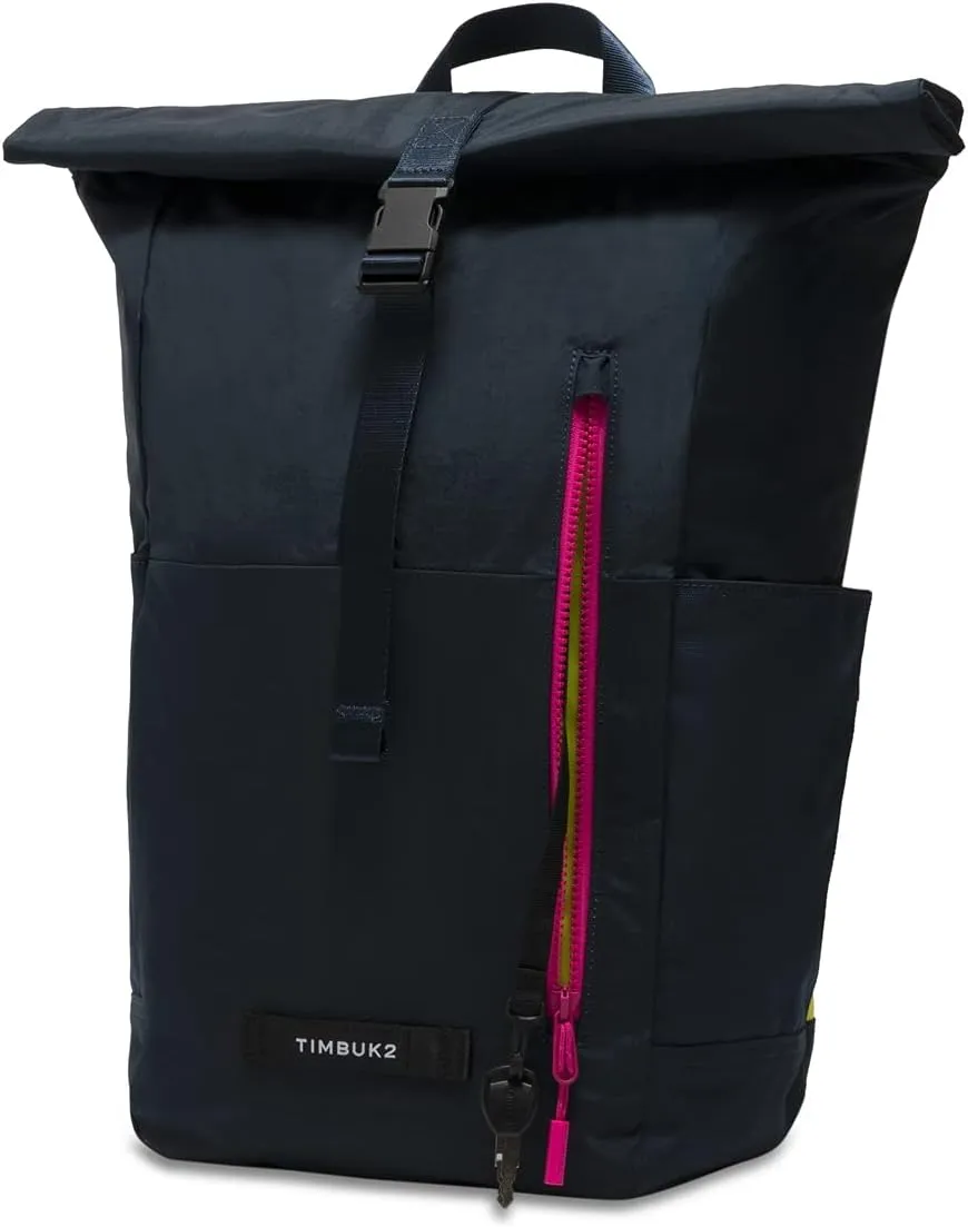 Timbuk2 Tuck Pack - Roll Top, Water-Resistant Laptop Backpack, Eco Nautical Pop
