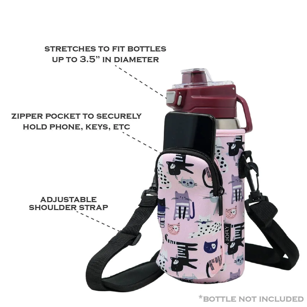 Tumbler Case Cat Parents On-the-Go  Cross Body Bag | Pretty Kitties
