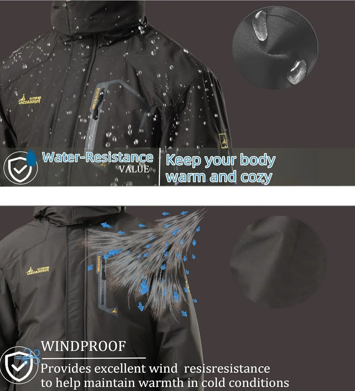 Waterproof Warm Winter Snow Coat for Women Ski Jacket for Snowboarding Hiking