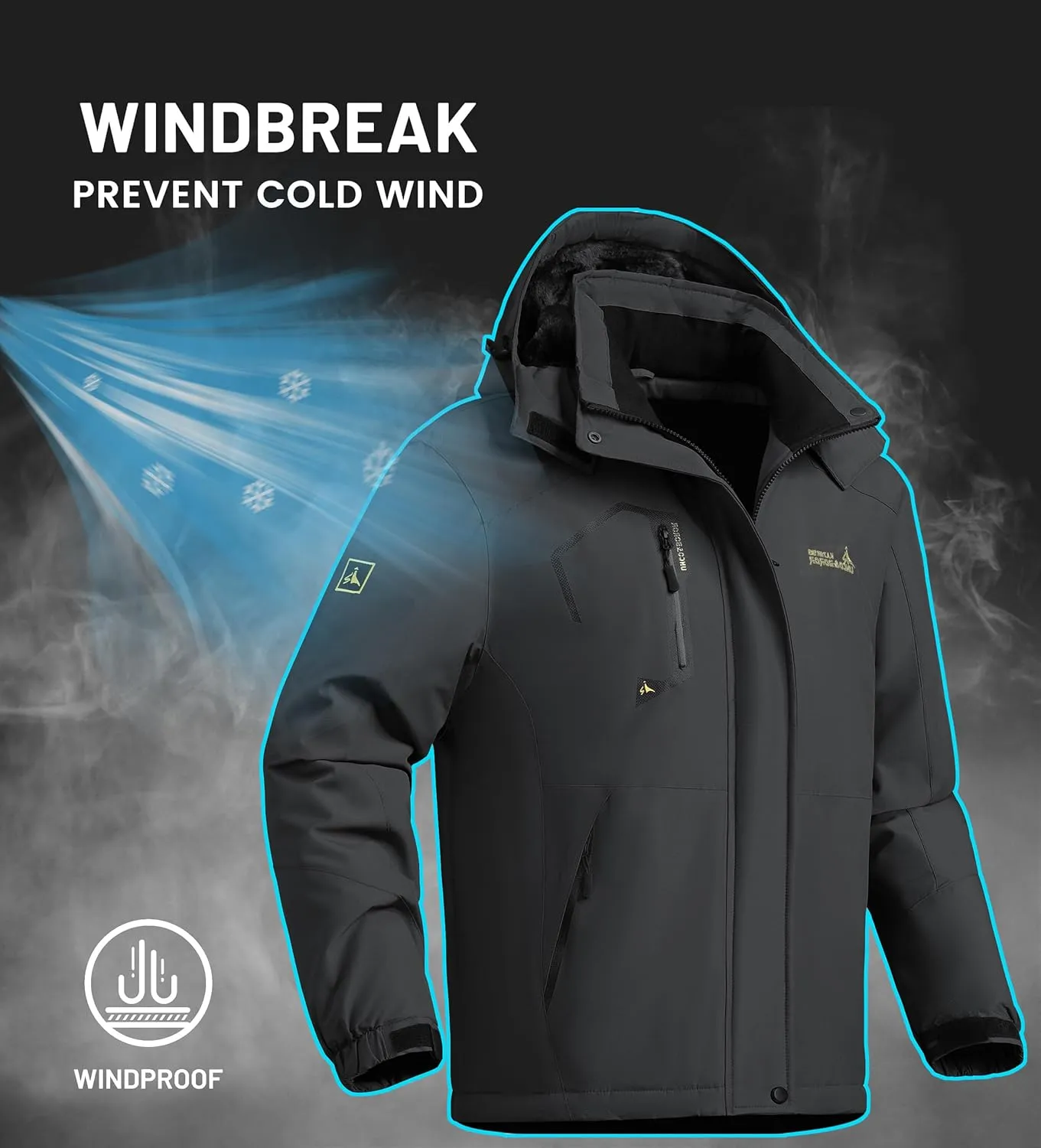 Waterproof Warm Winter Snow Coat for Women Ski Jacket for Snowboarding Hiking