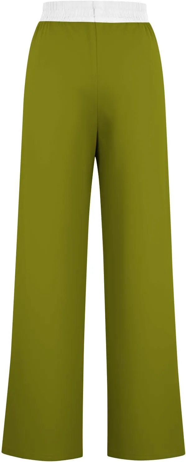 Wide Leg Sweatpants for Women Casual High Waist Active Joggers Trousers Comfy Athletic Workout Gym Sweat Pant