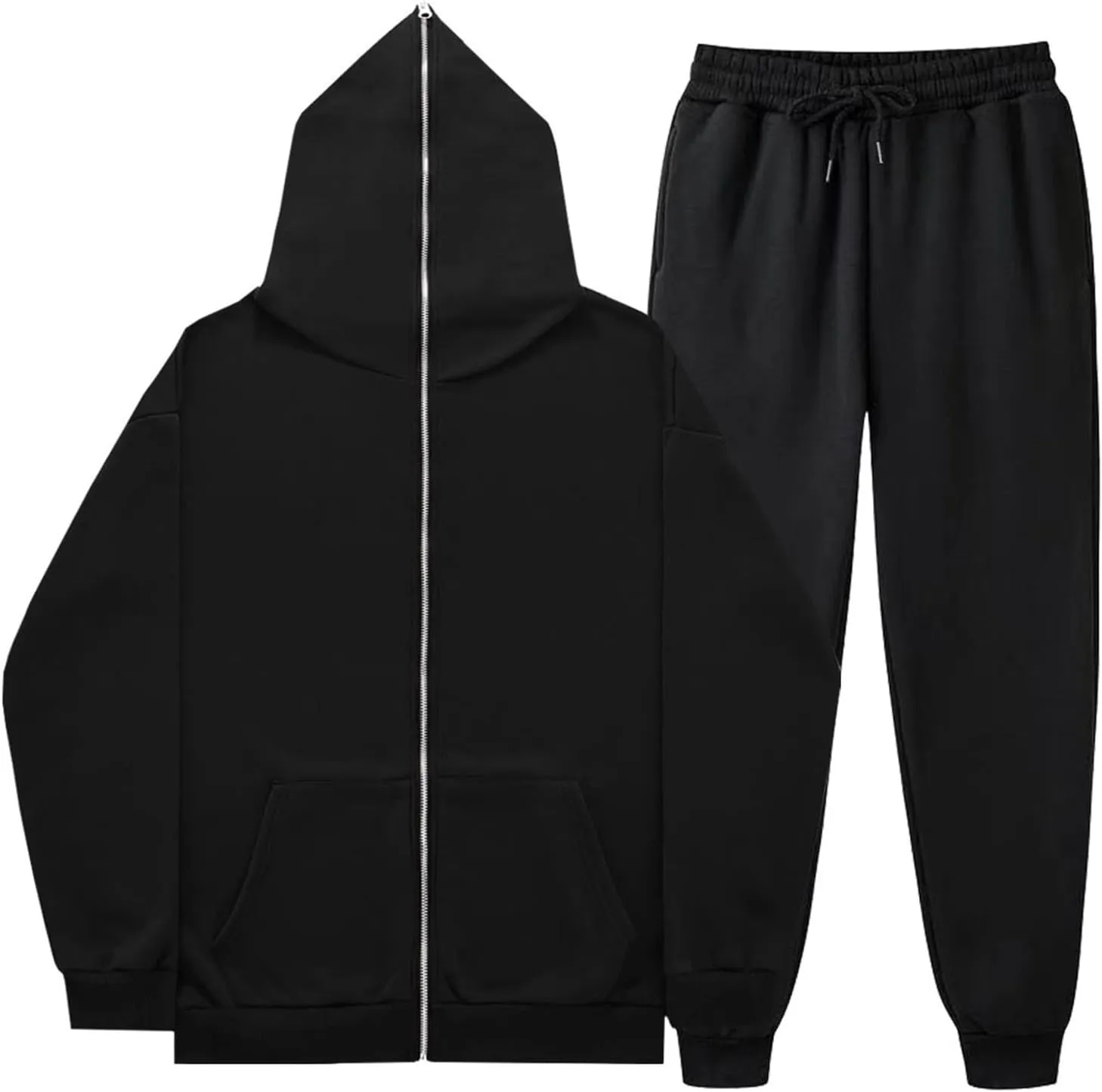 Women 2 Piece Outfits Long Sleeve V Neck Clothing Suits Pullover Tops Wide Leg Pants Outfits