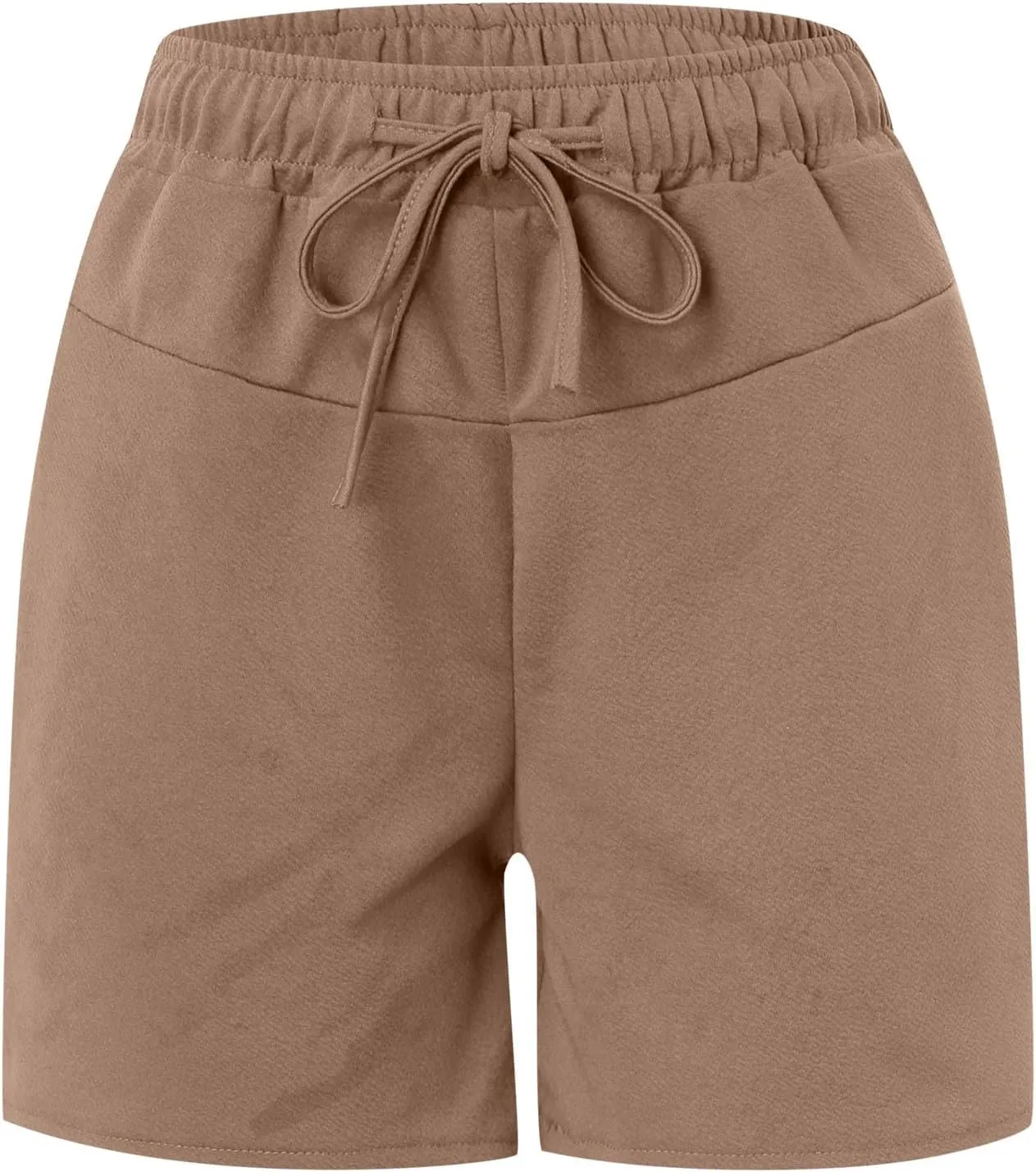 Women 2024 Casual Shorts Loose Drawstring Comfy Elastic High Waist Shorts Summer Pull On Short Pants with Pockets