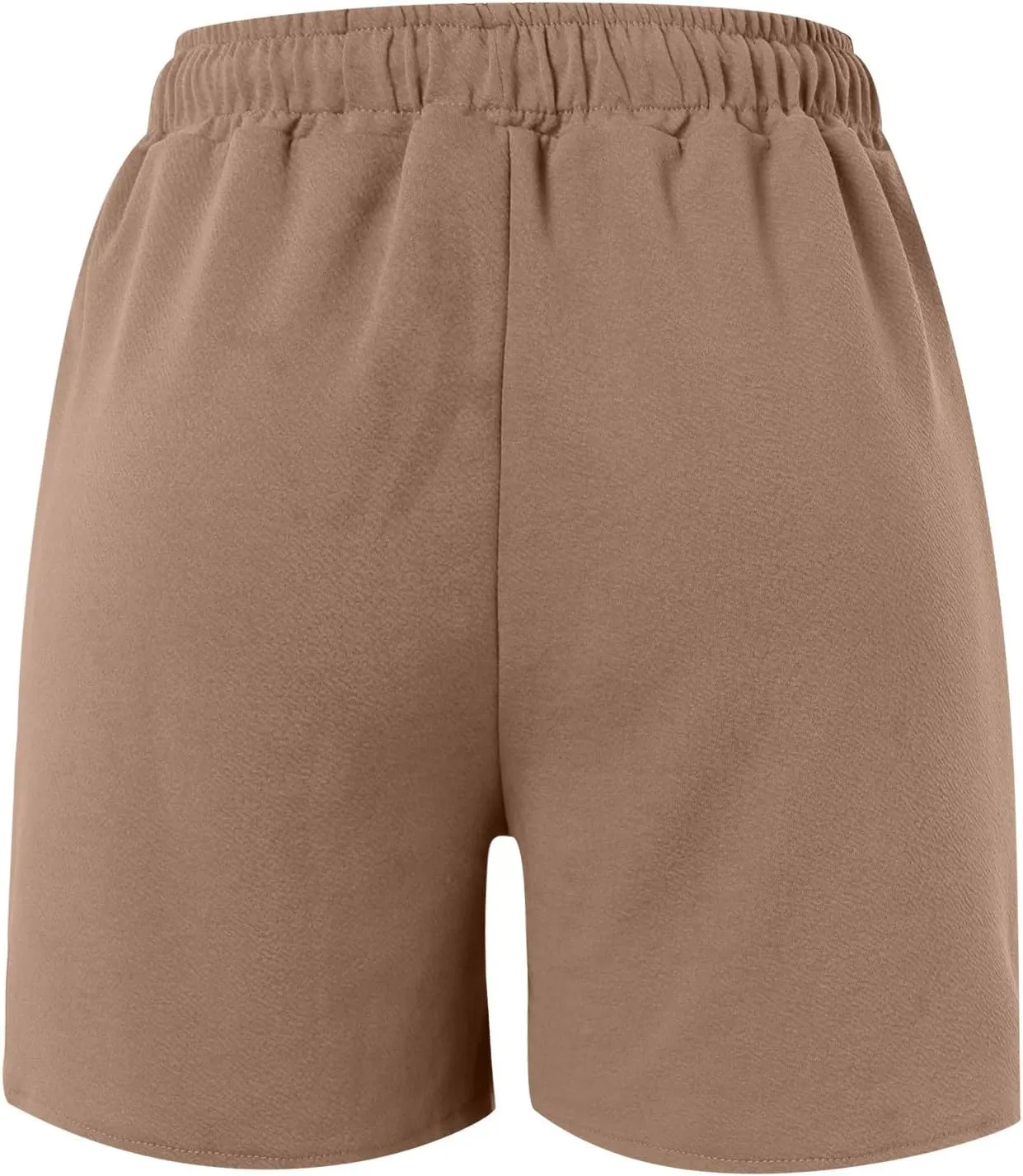 Women 2024 Casual Shorts Loose Drawstring Comfy Elastic High Waist Shorts Summer Pull On Short Pants with Pockets