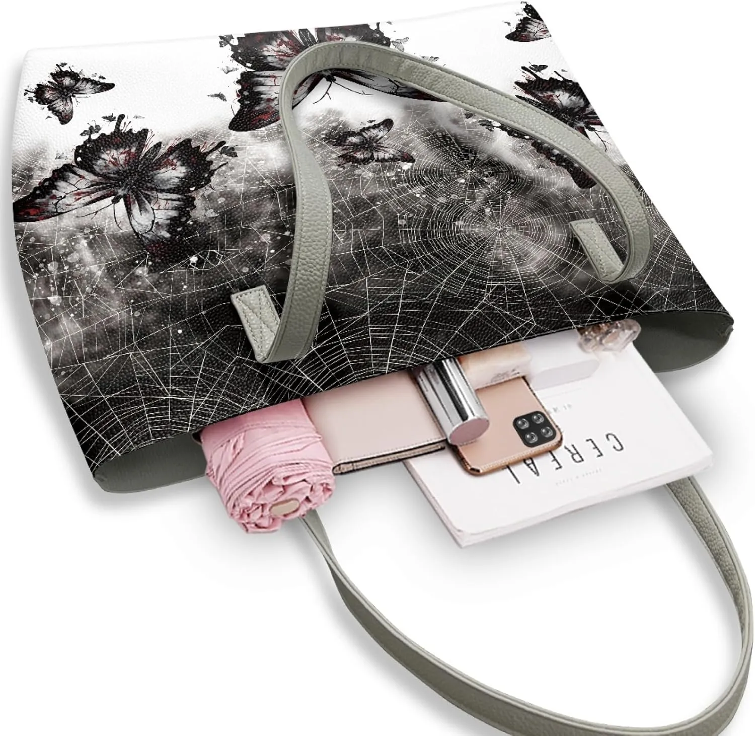 Women Fashion Synthetic Leather Handbags Tote Bag Shoulder Bag Top Handle Satchel Bag