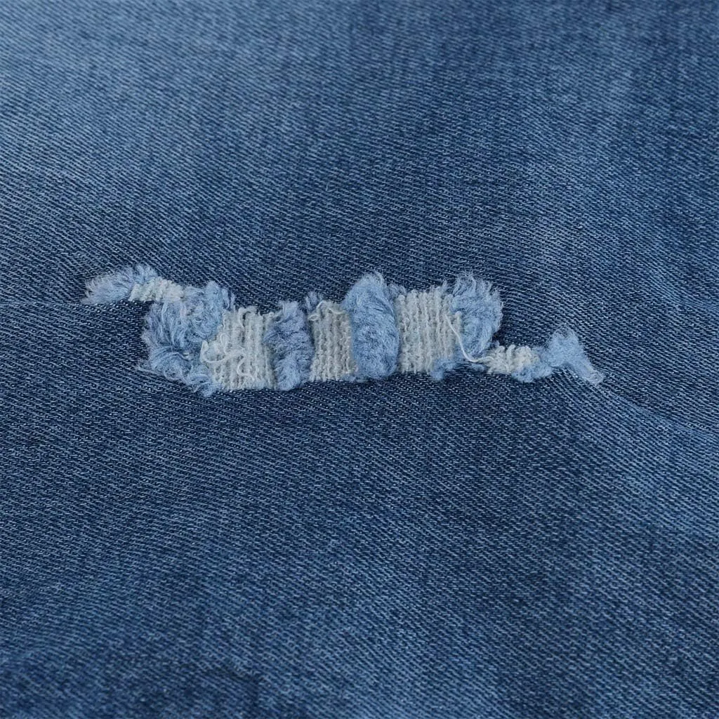 Women High Waisted Jean Shorts Sexy Butt-Lifting Skinny Stretchy Denim Shorts Raw Hem Distressed Ripped Short Jeans