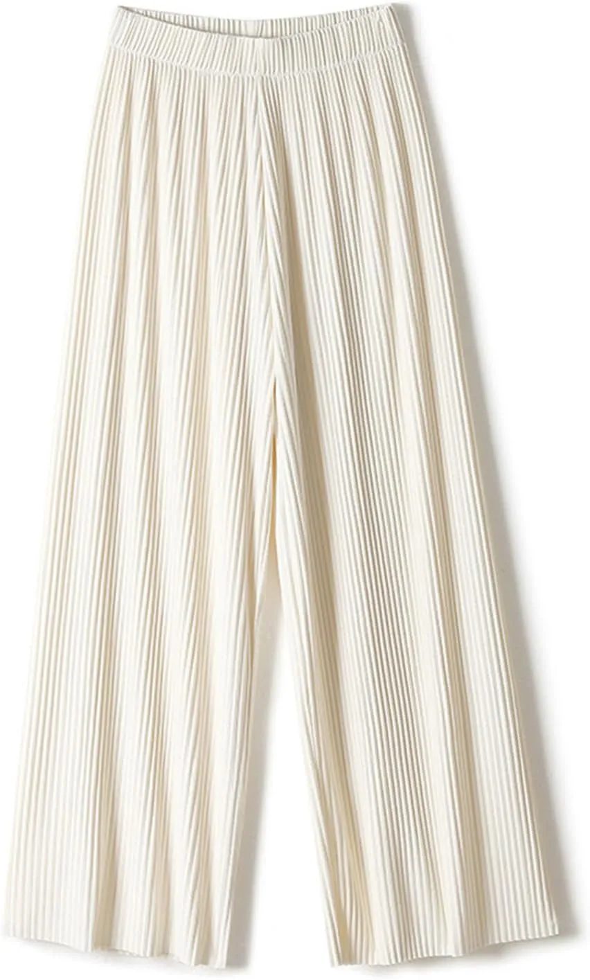 Women Ice Silk Palazzo Pants Summer Baggy Wide Leg High Waist Casual Long Trousers Jogger Pants 2024 Trendy Sweatpant
