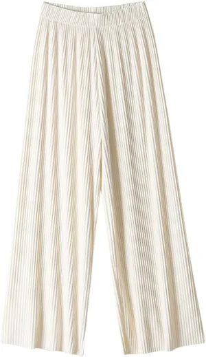 Women Ice Silk Palazzo Pants Summer Baggy Wide Leg High Waist Casual Long Trousers Jogger Pants 2024 Trendy Sweatpant