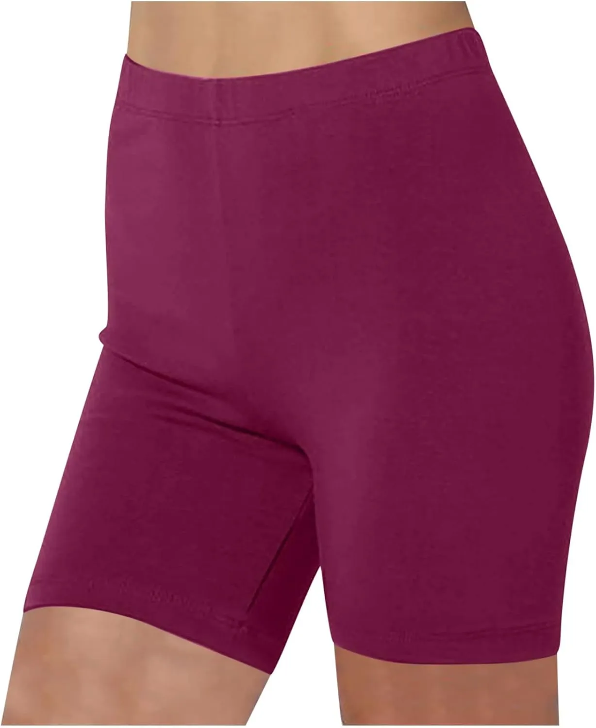 Women Leggings Shorts Ladies Shaping Yoga Shorts Elastic Waist Half Pants High Waist Short Trousers Gym Shorts Bottoms