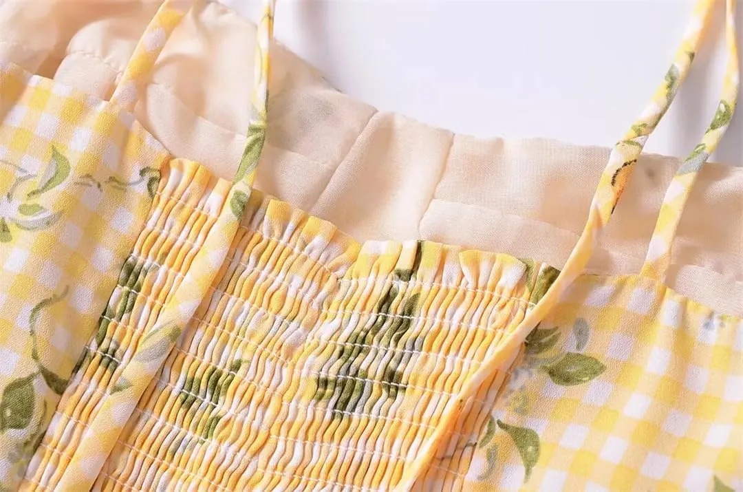 Women Style Floral Print Chiffon Camisole Sexy Sleeveless Holiday Summer Chic Crop Top
