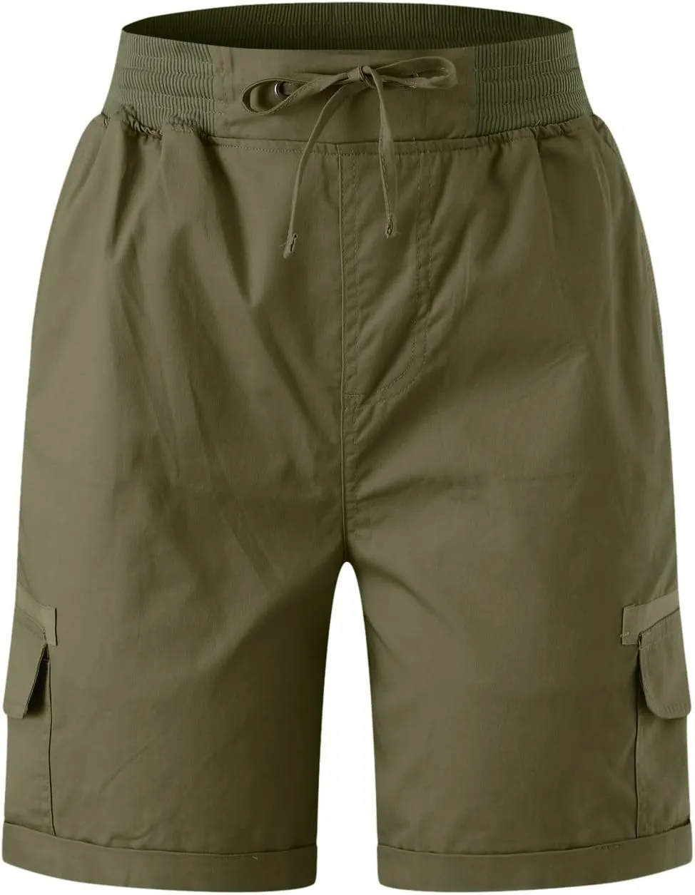 Women Summer Cargo Shorts Lightweight Multi-Pockets Loose Hiking Shorts Mid Rise Casual Trendy Outdoor Workout Short