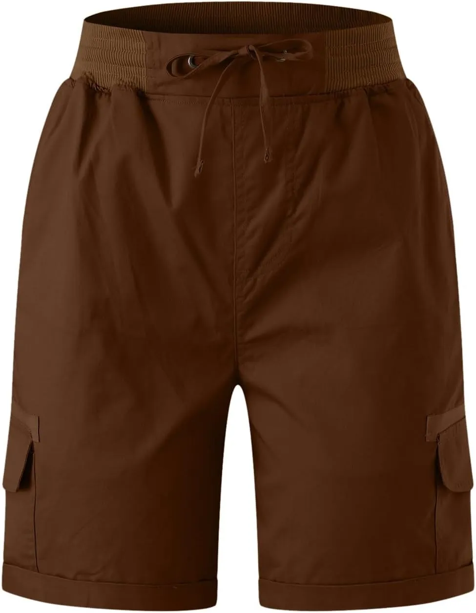 Women Summer Cargo Shorts Lightweight Multi-Pockets Loose Hiking Shorts Mid Rise Casual Trendy Outdoor Workout Short