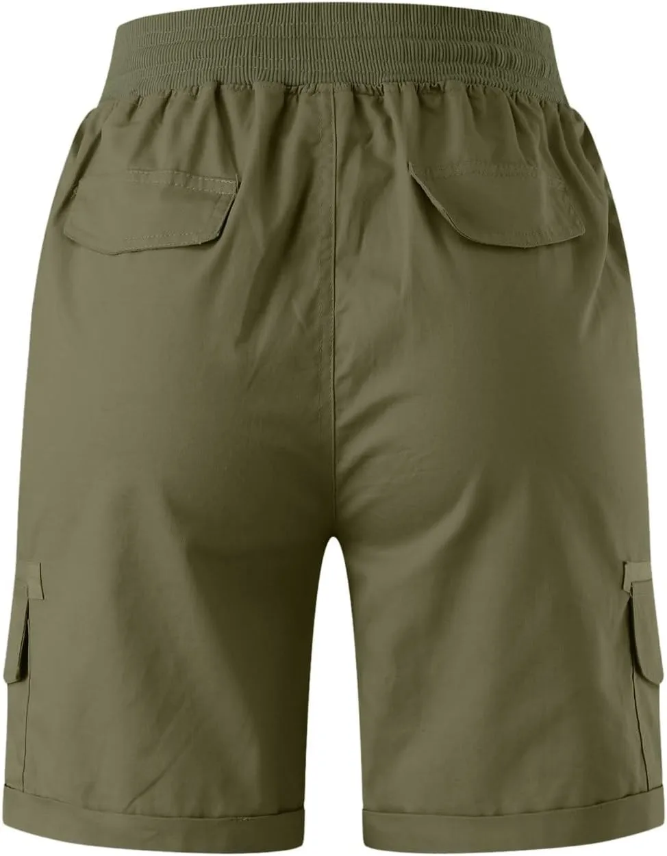 Women Summer Cargo Shorts Lightweight Multi-Pockets Loose Hiking Shorts Mid Rise Casual Trendy Outdoor Workout Short