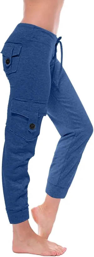 Women Trendy Cargo Pants High Waist Baggy Cotton Multiple Pockets Straight Wide Leg Trousers Cargo Y2K Capris Pants