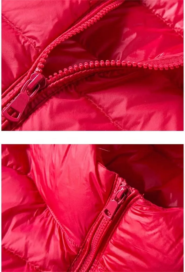 Women Ultra Light Down Jacket White Duck Down Hooded Jackets Warm Coat Parka Female Portable Outwear Windbreaker
