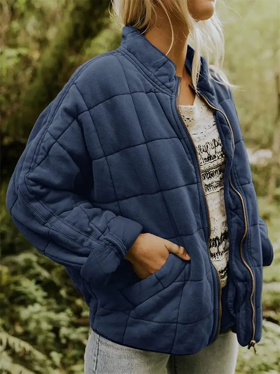 Women's Coat Jacket Cotton Padded Warm Quilted Outwear