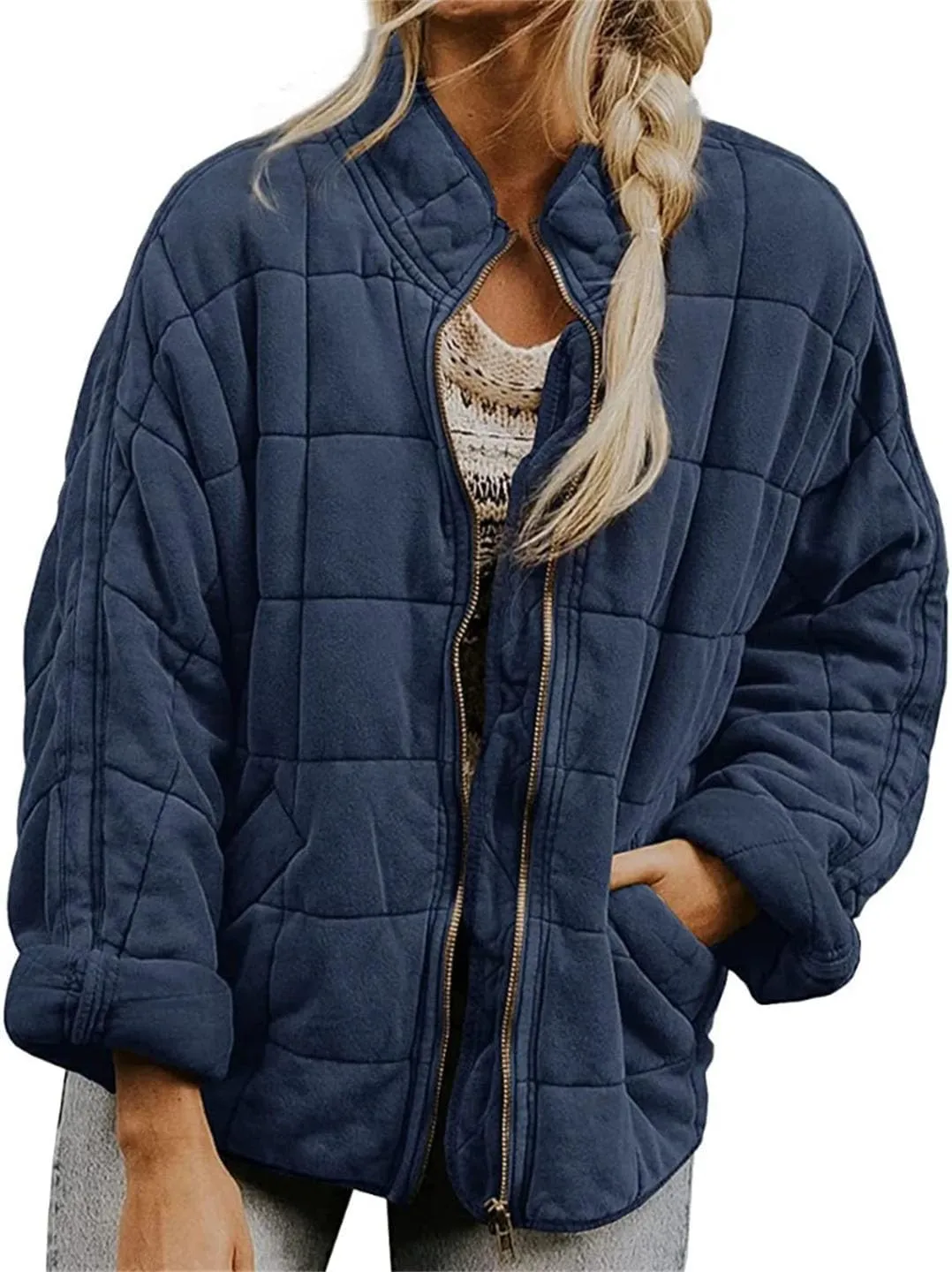 Women's Coat Jacket Cotton Padded Warm Quilted Outwear