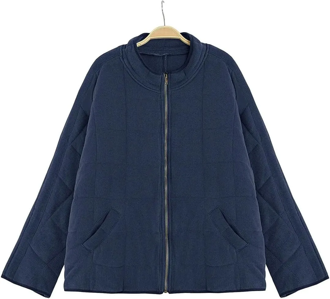Women's Coat Jacket Cotton Padded Warm Quilted Outwear