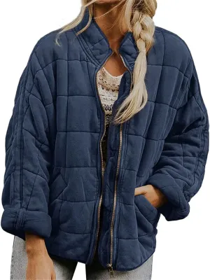 Women's Coat Jacket Cotton Padded Warm Quilted Outwear