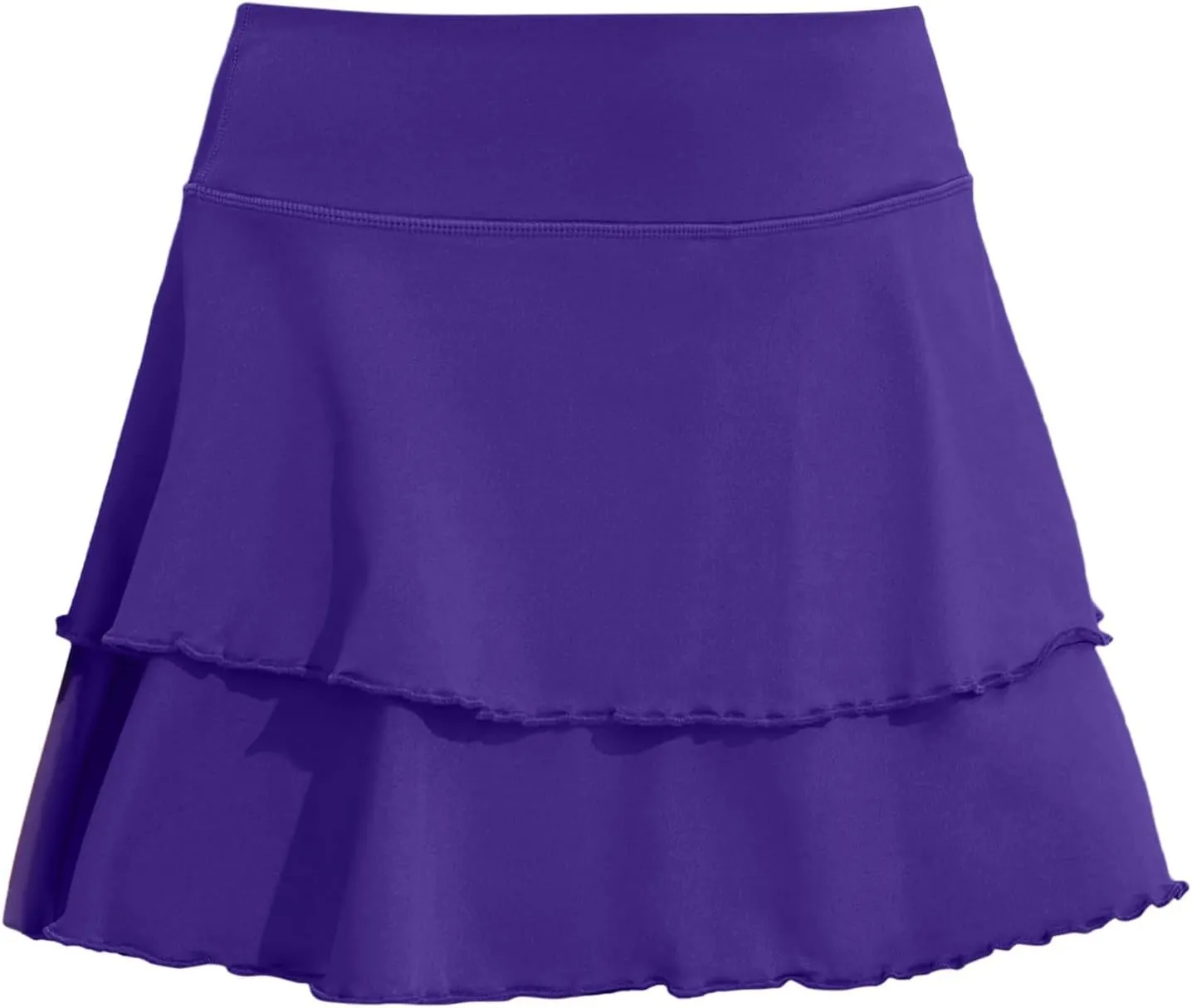 Women's Double Layered Pleats Tennis Skirts for Women High Waisted Skirt with Shorts Pockets Polyester Shorts