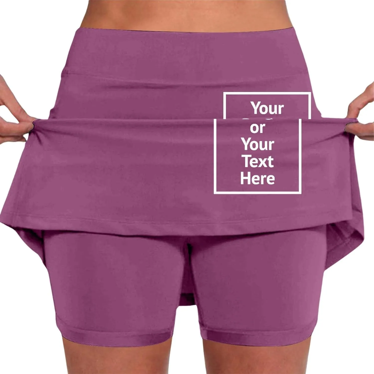 Women's High Waisted Athletic Skorts Tummy Control with Pockets Tennis Skirts Workout Casual Breathable Outdoor Short