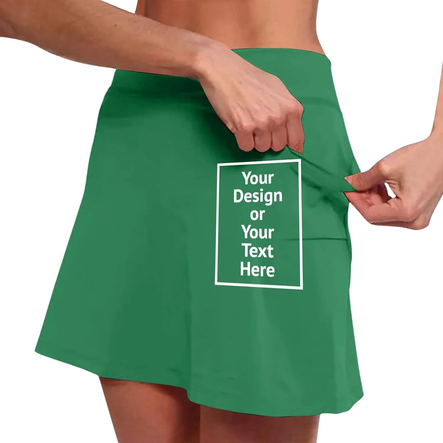Women's High Waisted Athletic Skorts Tummy Control with Pockets Tennis Skirts Workout Casual Breathable Outdoor Short