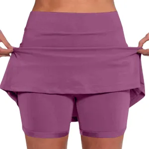 Women's High Waisted Athletic Skorts Tummy Control with Pockets Tennis Skirts Workout Casual Breathable Outdoor Short