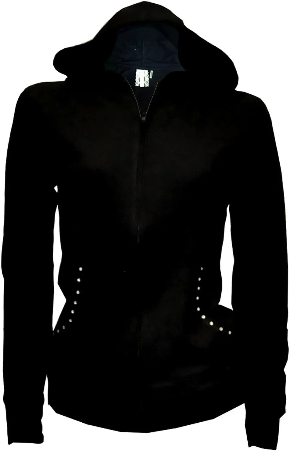 Women's Long Angel Wings Zip up Hoodie,Sweater,LADY Rhinestones Streetwear Oversized Jacket,Woman Graphic Hoody
