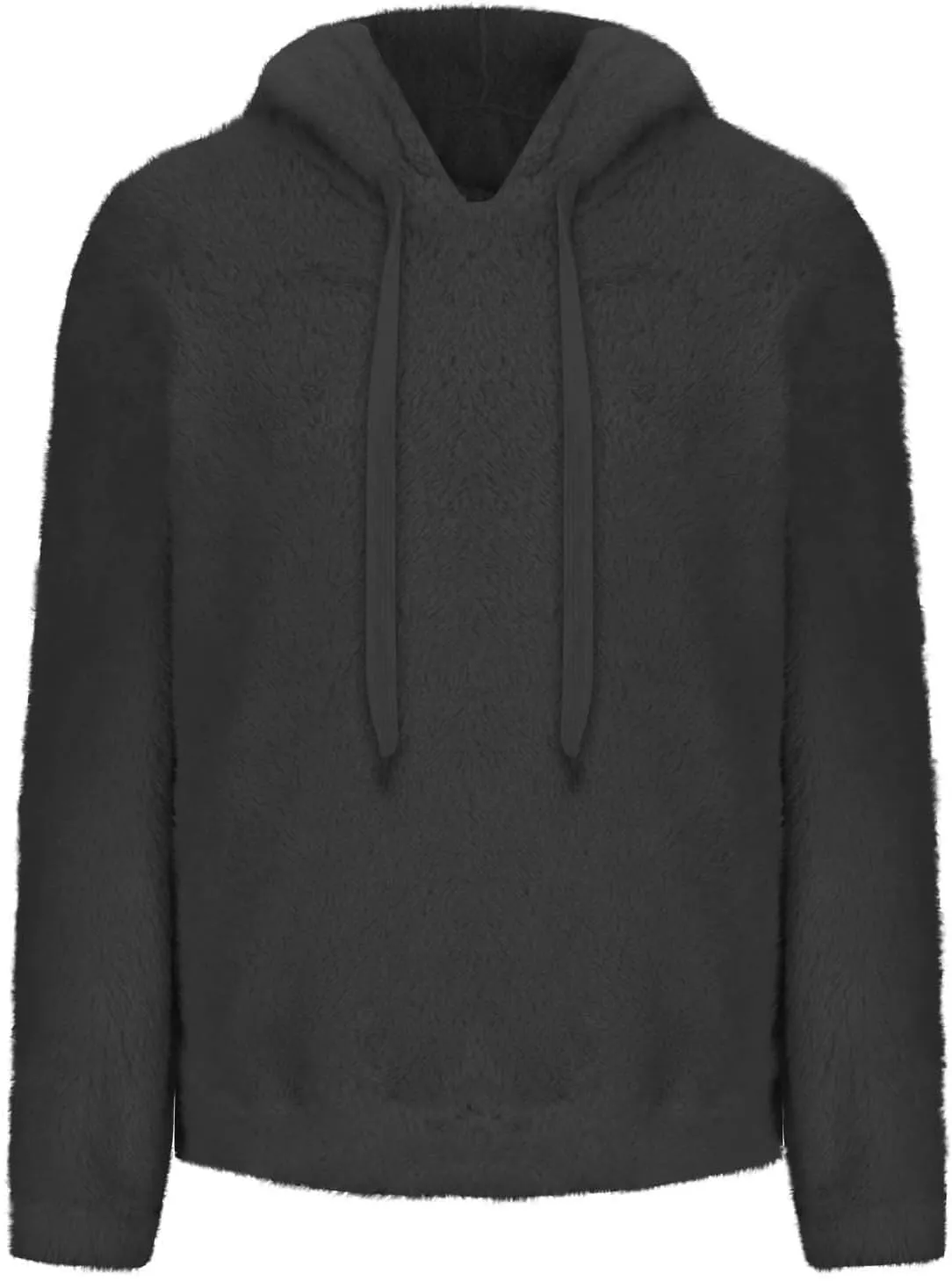 Womens Oversized Sherpa Pullover Hoodies Fuzzy Fleece Sweatshirt Plus Size Fall Winter Fluffy Jacket with Pockets