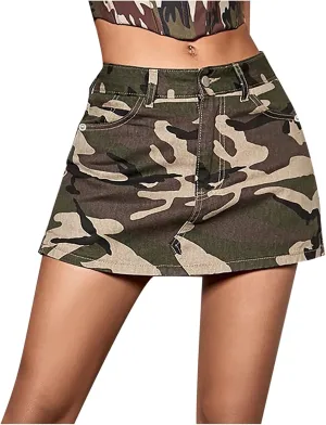 Women's Shorts Summer Fashion High Waisted Button Denim Skirt Wide Leg Baggy Outdoor Lounge Jeans with Pockets