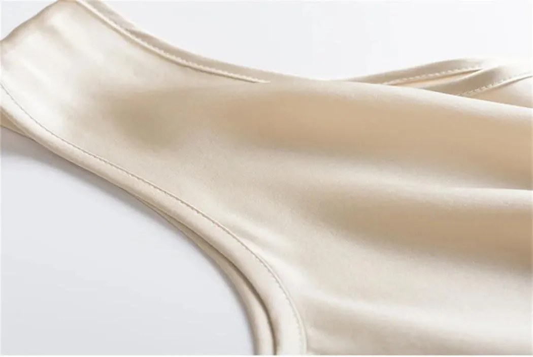 Women's Silk Satin Summer Camisole O-Neck Sleeveless Tank Dressy Casual Basic Top