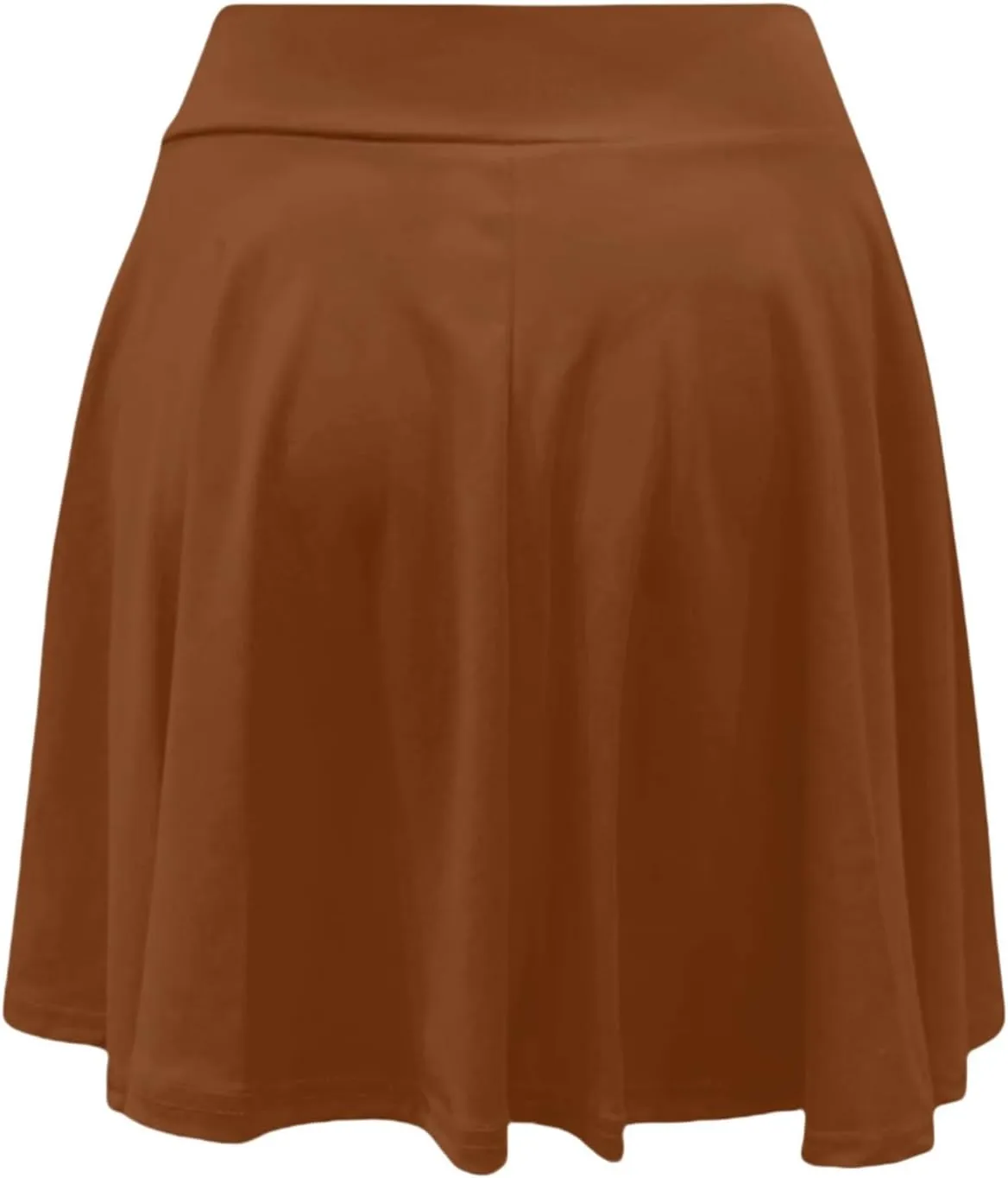 Women's Skort with Built-in Shorts 2025 Fashion Casual Stretchy Pleated High Waisted Flared Mini Tennis Skater Skirt