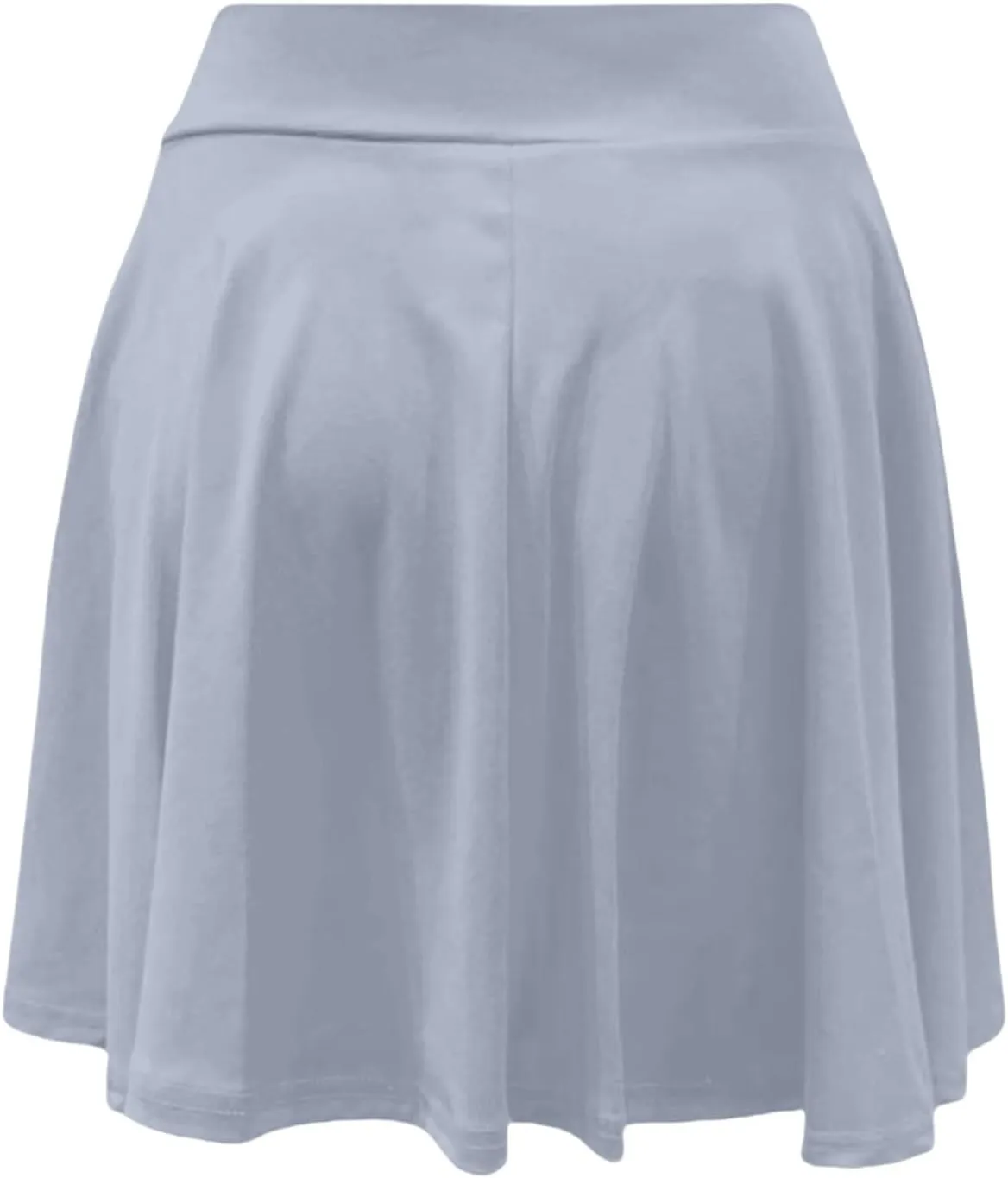 Women's Skort with Built-in Shorts 2025 Fashion Casual Stretchy Pleated High Waisted Flared Mini Tennis Skater Skirt