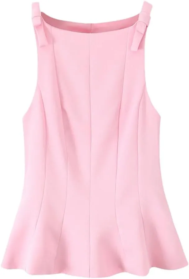 Women's Solid Color Casual Square Neck Simple Multi-Color Sleeveless Camisole Top