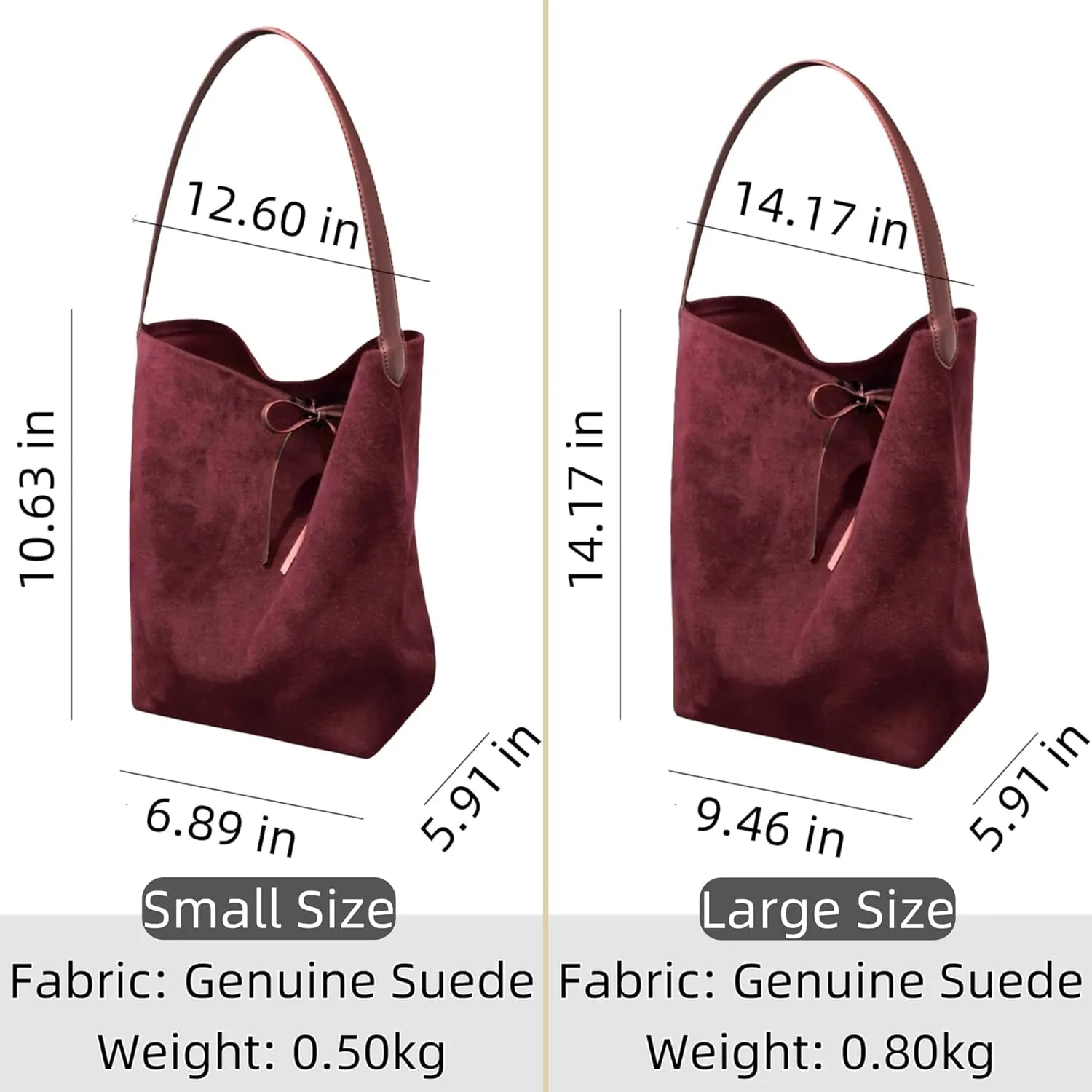 Women's Suede Leopard Bucket Shoulder Bag Genuine Leather Handbag Top Handle Tote