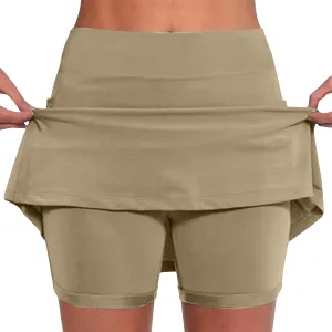 Women's Tennis Skirt High Waisted Golf Skirts Athletic Skorts for Woman Pickleball Skort with Built in Shorts