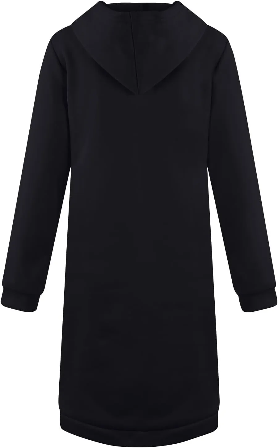 Womens Zip Up Hoodies Fall Lightweight Long Hooded Sweatshirt Oversized Fleece Jacket with Pockets