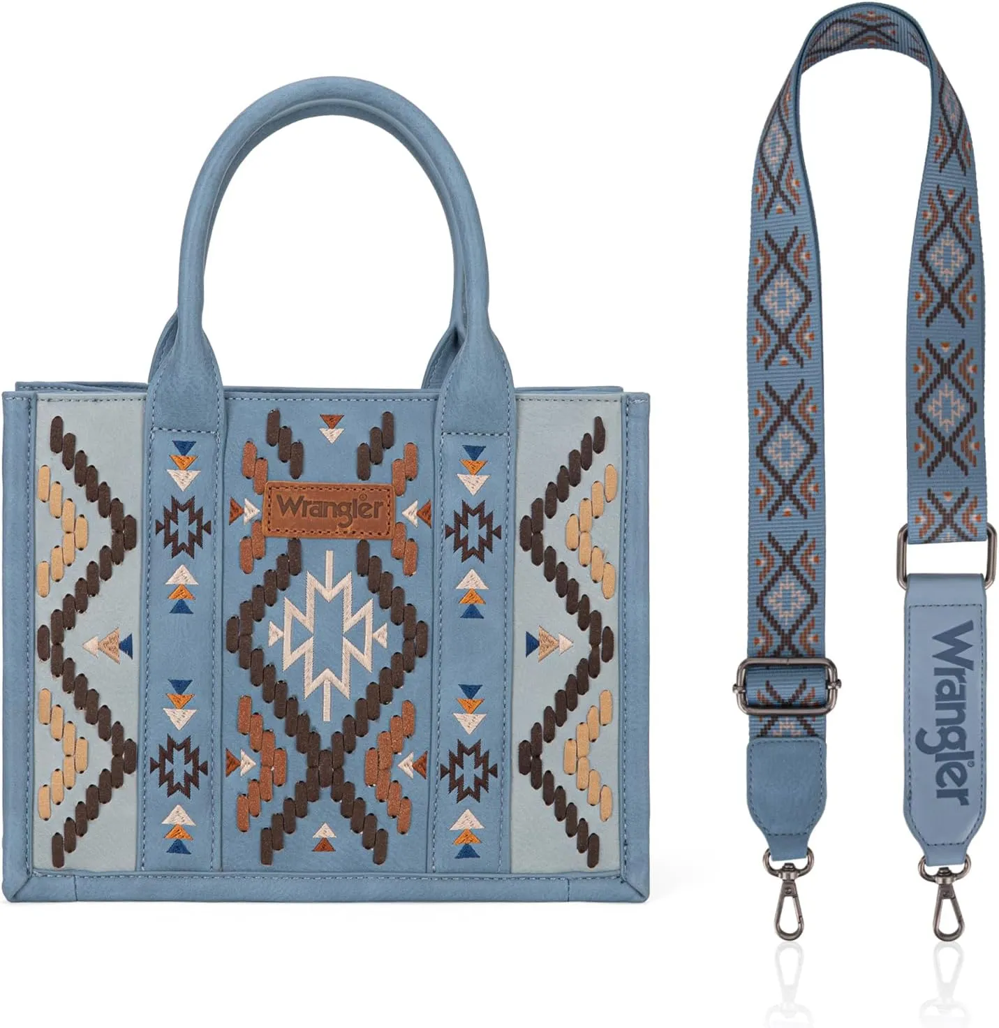 Wrangler Aztec Tote Bag for Women Western Top Handle Handbags and Purses