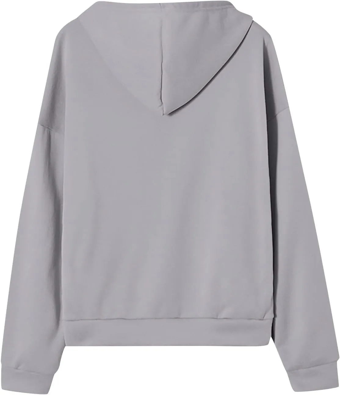 Zip Up Hoodie Women Fleece Oversized Sweatshirt Hoodies Casual Drawstring Athletic Gym Sweat Jackets with Pockets