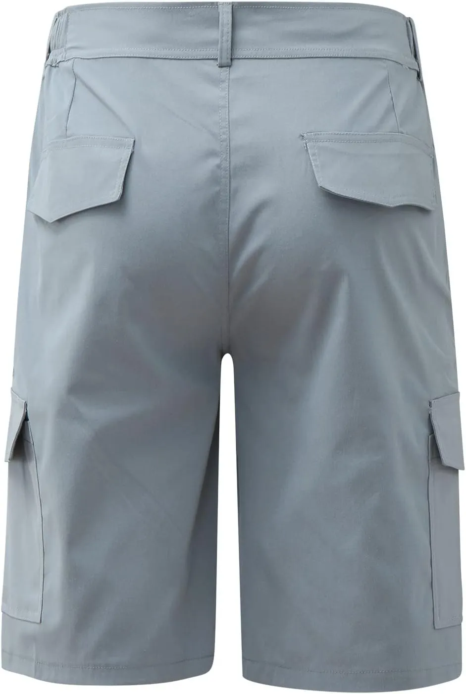ZYXTIM Mens Classic Fit Chino Shorts Flat Front Pockets Elastic Waist Lightweight Business Work Shorts Vacation Beach Shorts